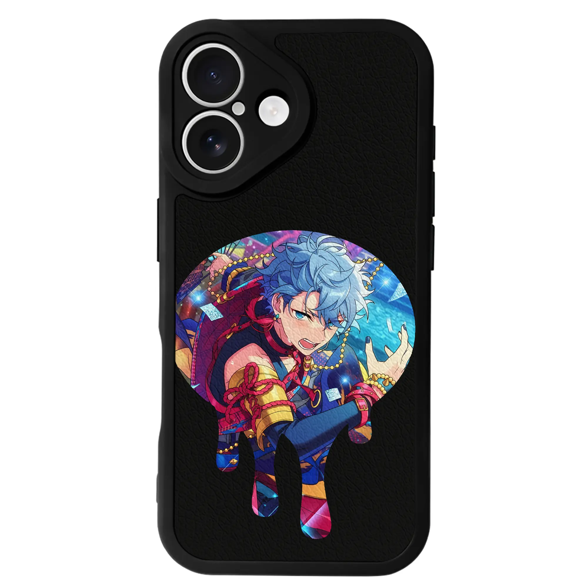 あんさん ぶる グッズ Knights 瀬名泉 - IPhone 16シリーズ対応 ・ シリコンスマホケース ・ レザー調 ・ 高精度フィット ・ 耐衝撃 ・ ワイヤレス充電対応 ・ 精密カット